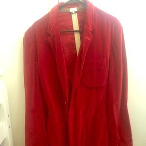 Paul Smith Red Velvet Jacket for Men